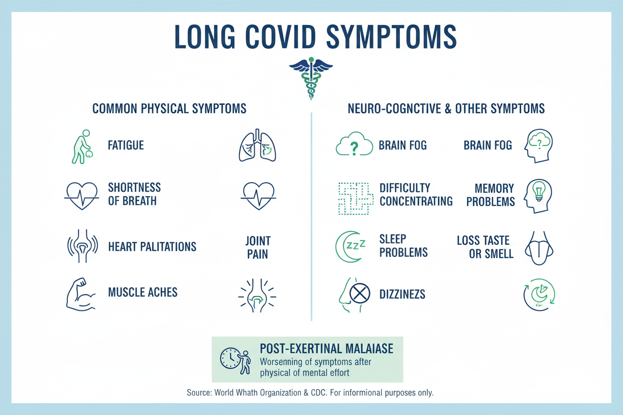 Long Covid symptoms chart